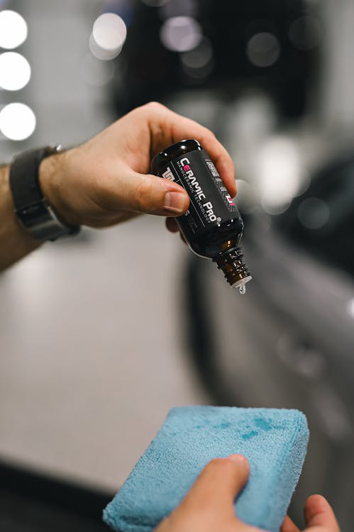 Ceramic pro being used for ceramic coating